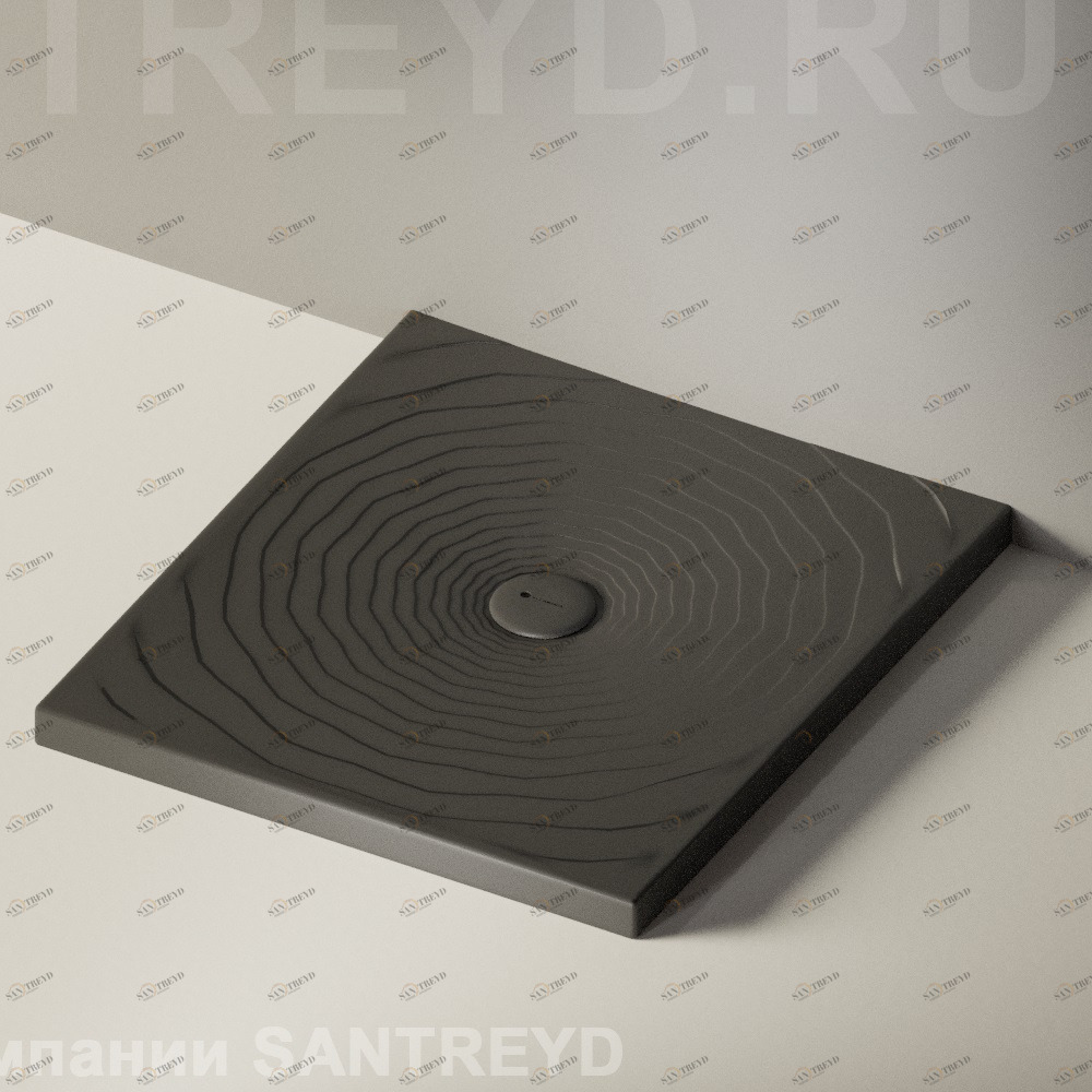 Flaminia WATER DROP Душевой поддон 80 см черный DR80.7006 Ceramica Flaminia DR807006