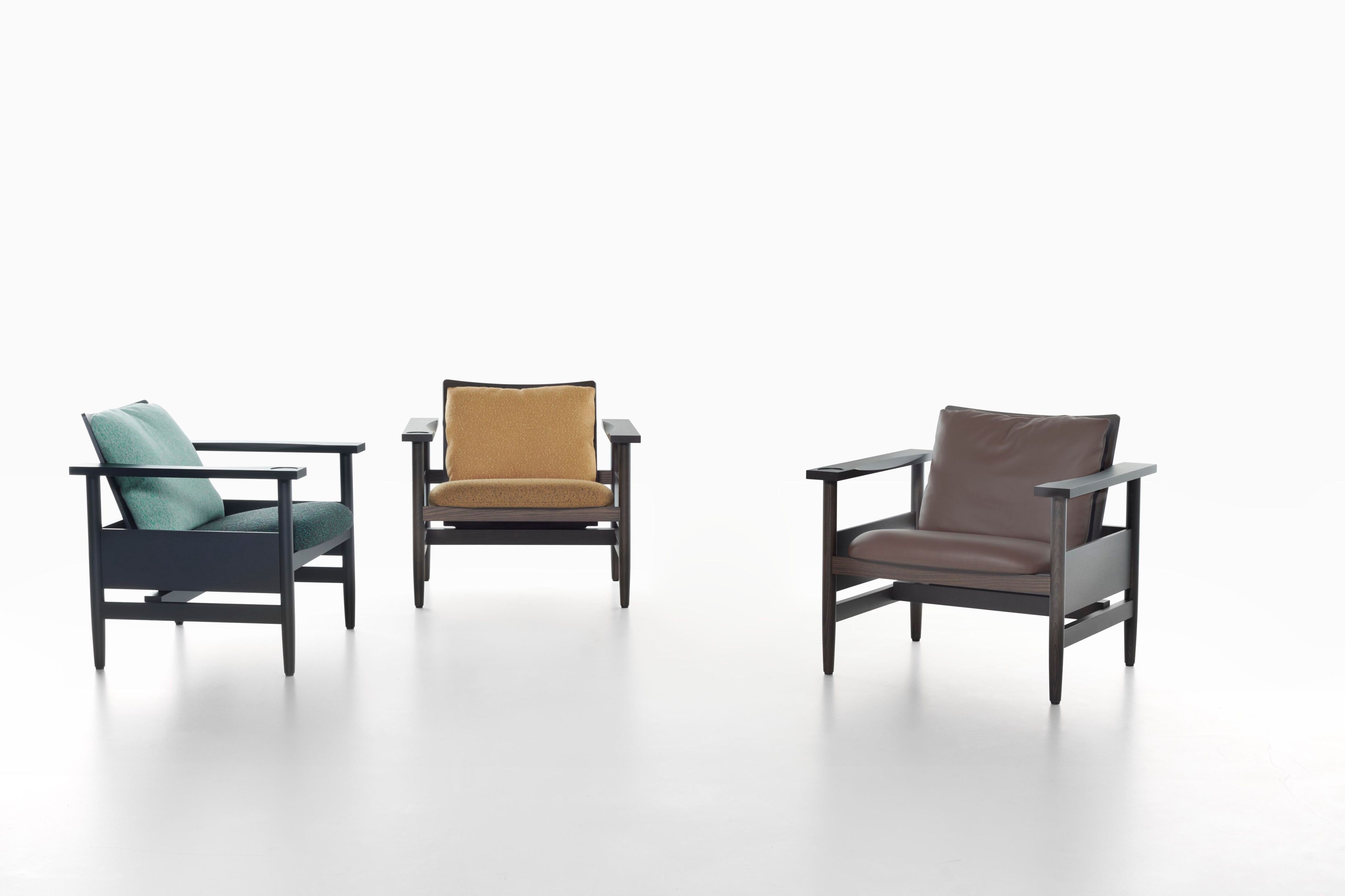 Кресло из ясеня с мягким сиденьем с подлокотниками Plank Sol &amp ARCH-00114221 - Вид №8