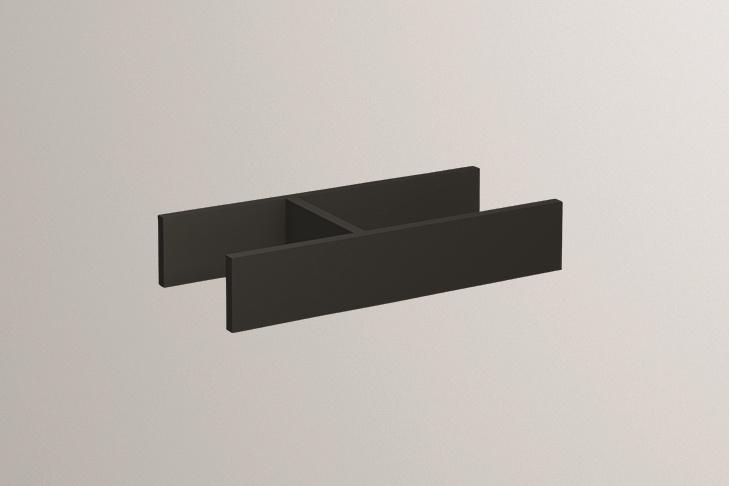 8400059667 Разделитель для выдвижных ящиков, fu.h408.1, металлический черный, структурная краска Alape без серии 