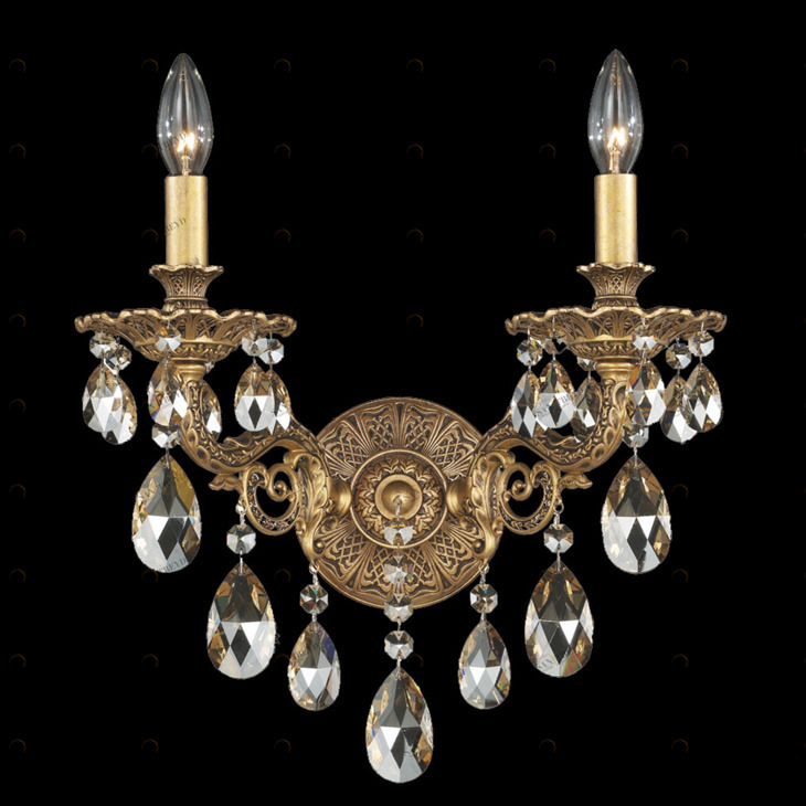 Бра 5642-27 GS от Schonbek SCHONBEK СВЕЧА 245341 Прозрачный;золото 