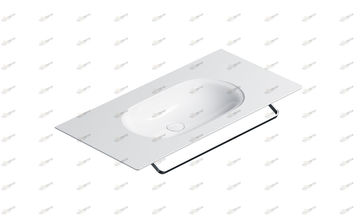 1100HZ00 Подвесная раковина настенная консольная овальная CERAMICA CATALANO  белая 