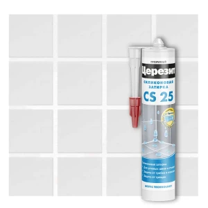 Силиконовый герметик ЦЕРЕЗИТ CS 25 для влажных помещений 87420977