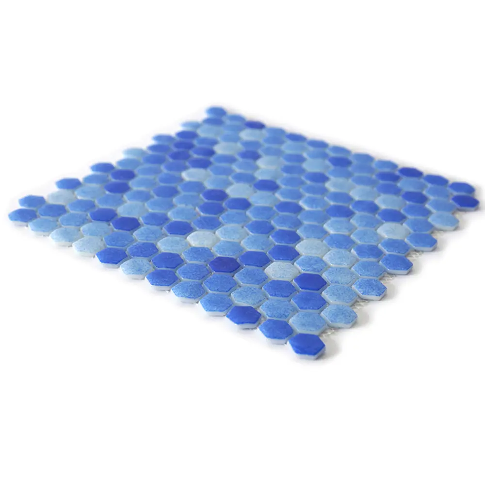 Мозаика стеклянная Natural STP-BL010-HEX 29x29 см цвет синий 84830264 STLM-2142919 Santreyd Steppa - Вид №3