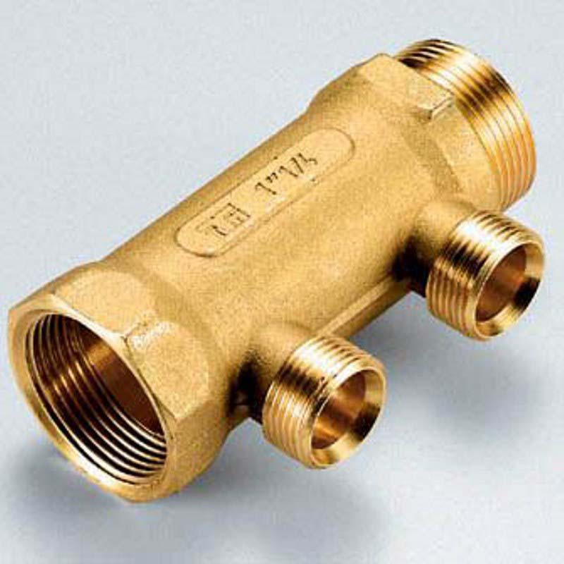 Коллектор НВ 1"1/4 TIEMME 4 выхода 3/4"ЕК 50мм 1910014