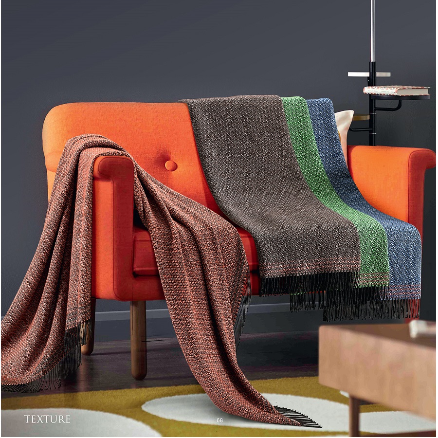 Плед Texture, 130х180 см, зеленый MARZOTTO TEXTURE5200 - Вид №1