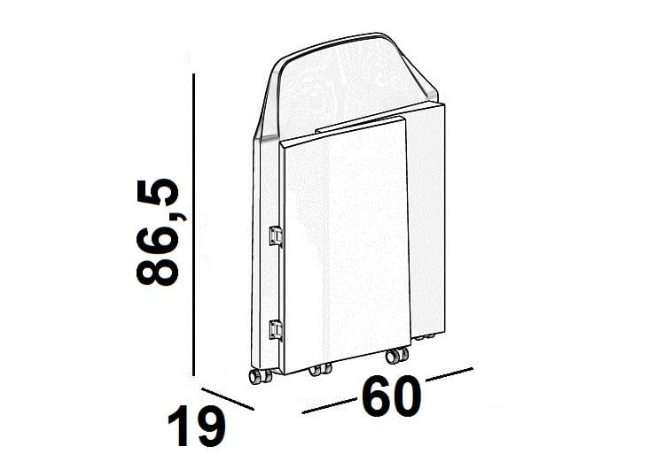 Складной стул с колесами и подлокотниками Luxy Nestar ARCH-00149791 - Вид №13