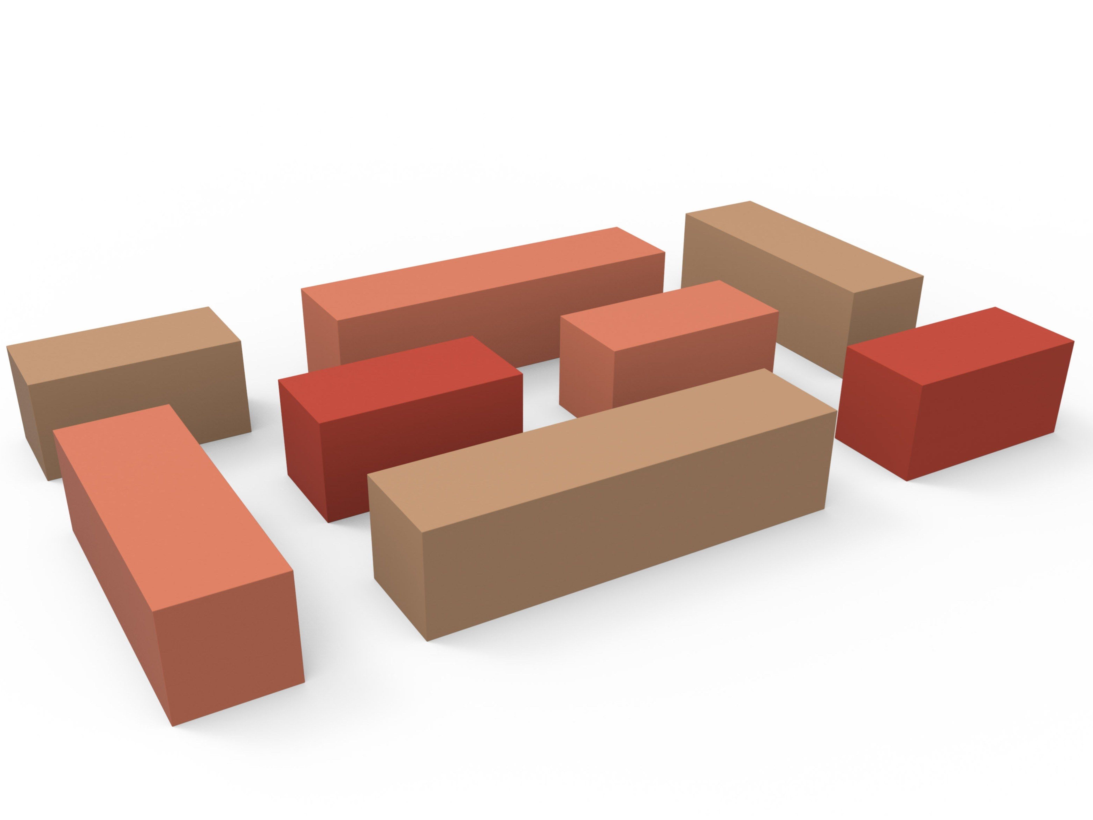 Модульная скамья из пены QM без спинки Quinze & Milan Квадратная и прямая ARCH-00109781 - Вид №5