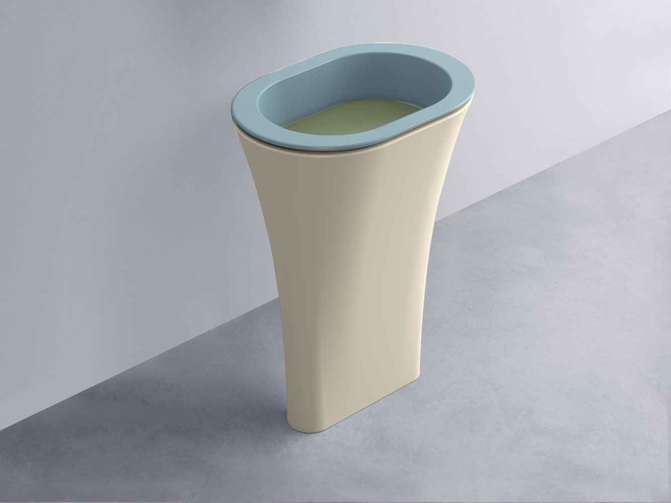 AMLA65-PL+AMPILO-AG+AMCOLO-LN Раковина Amedeo Ovale отдельностоящая cielo Enjoy + Amedeo Ceramica Cielo