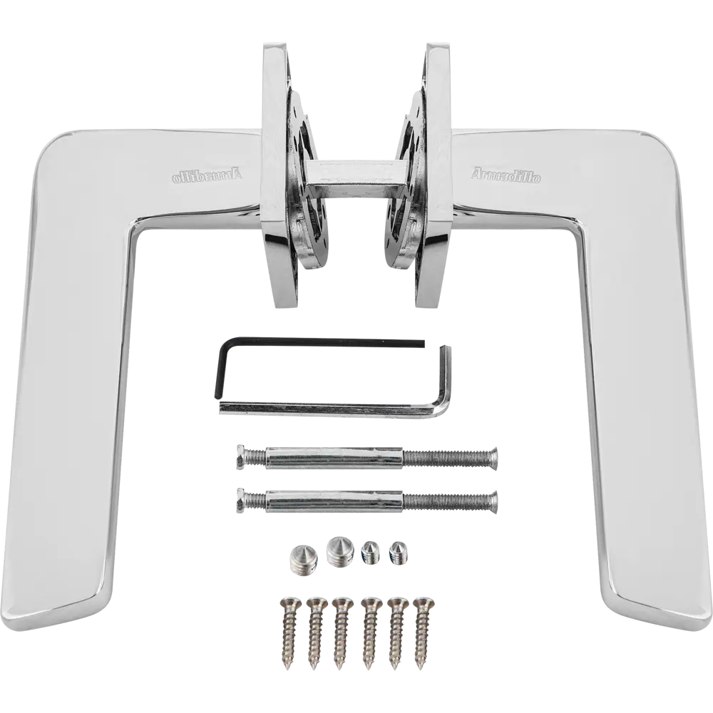 Дверная ручка Armadillo Torso USS без запирания ЦАМ гальваническое покрытие цвет хром STLM-2209629 - Вид №1