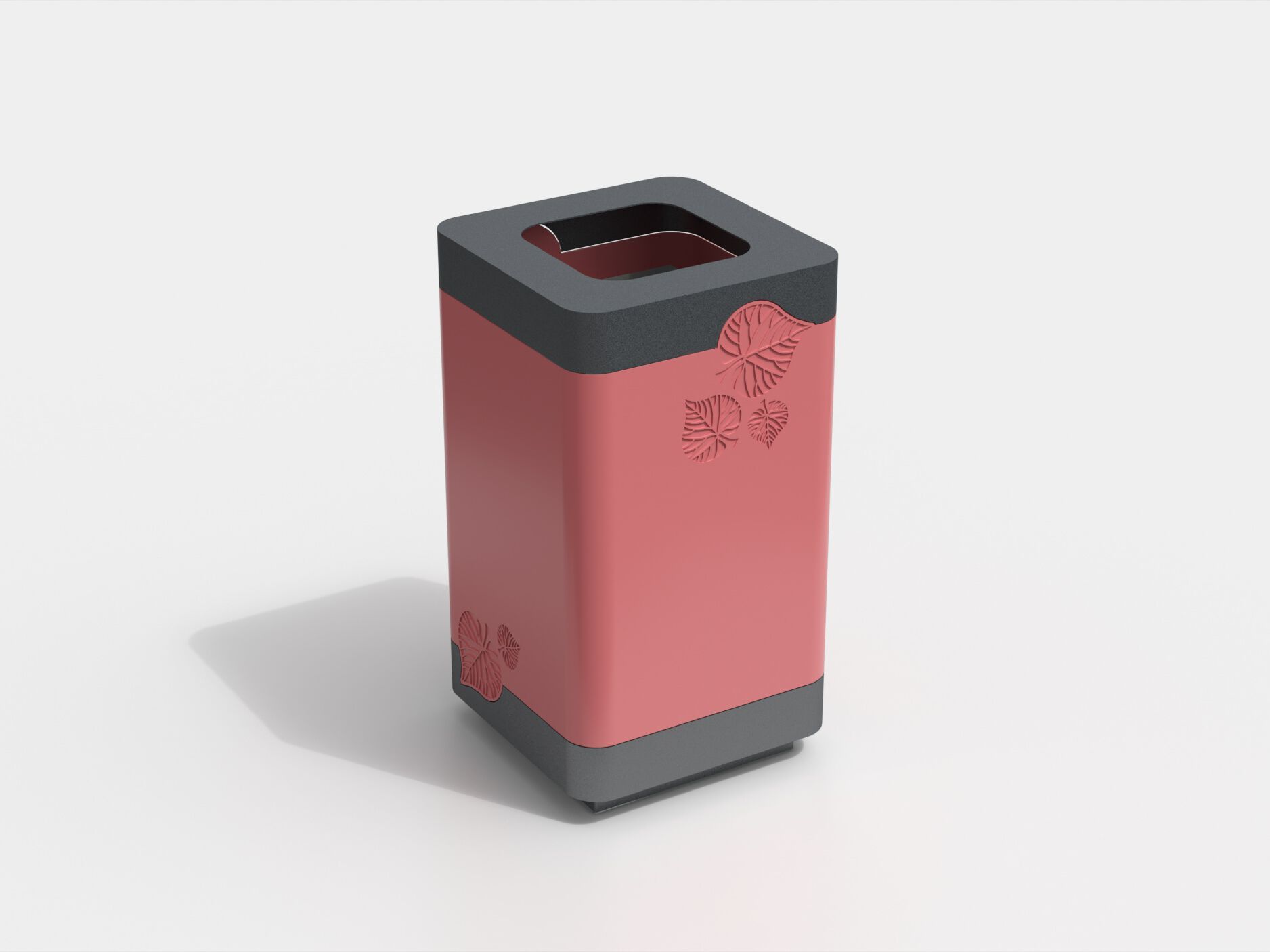 Оцинкованная стальная корзина для мусора с крышкой Viscio Urban Design MARTINO ARCH-00110849 - Вид №3