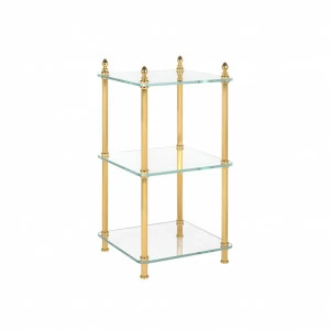 FS01-6123 FS01-6123 Квадратный геридон, рифленый GUERIDONS Cristal & Bronze GUERIDONS