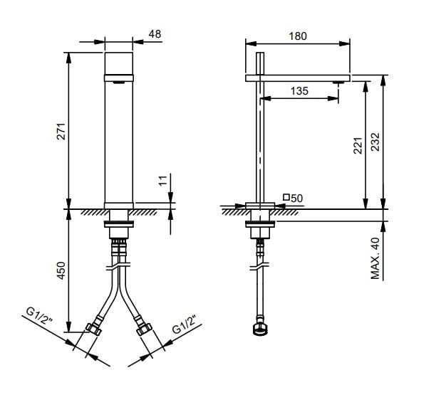 Однорычажный смеситель для раковины ABOUTWATER ARCH-00098976 - Вид №5