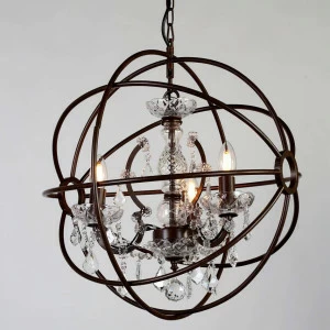 Подвесная люстра Favourite Orbit 1834-3P FAVOURITE ДИЗАЙНЕРСКИЕ, ORBIT, ШАР 057188 Коричневый