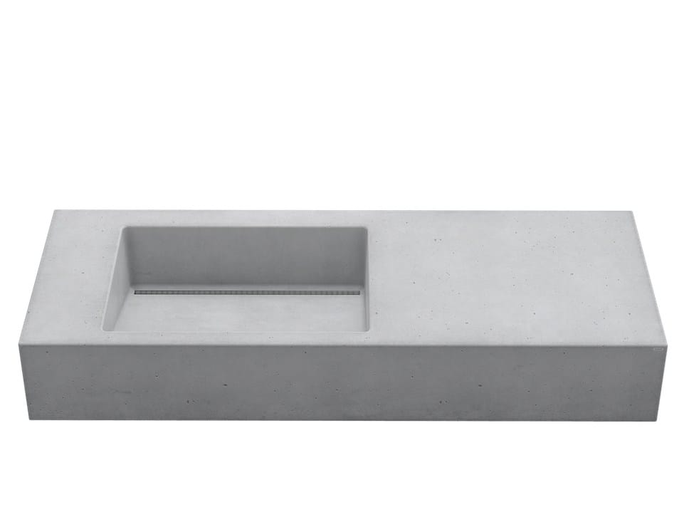 Бетонный одиночный подвесной умывальник Gravelli SLANT 01 ARCH-00101781 - Вид №7