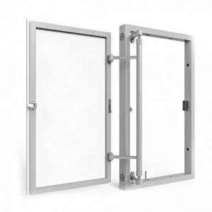 Алюминиевый люк под плитку, распашной, нажимной с регулировкой 500Х900