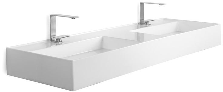 5116 Подвесная раковина настенная овальная Scarabeo Ceramiche Teorema 2.0 белая - Вид №2