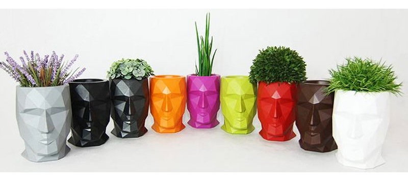 070360 Кашпо матовое Taupe 70см Vondom Adan - Вид №1