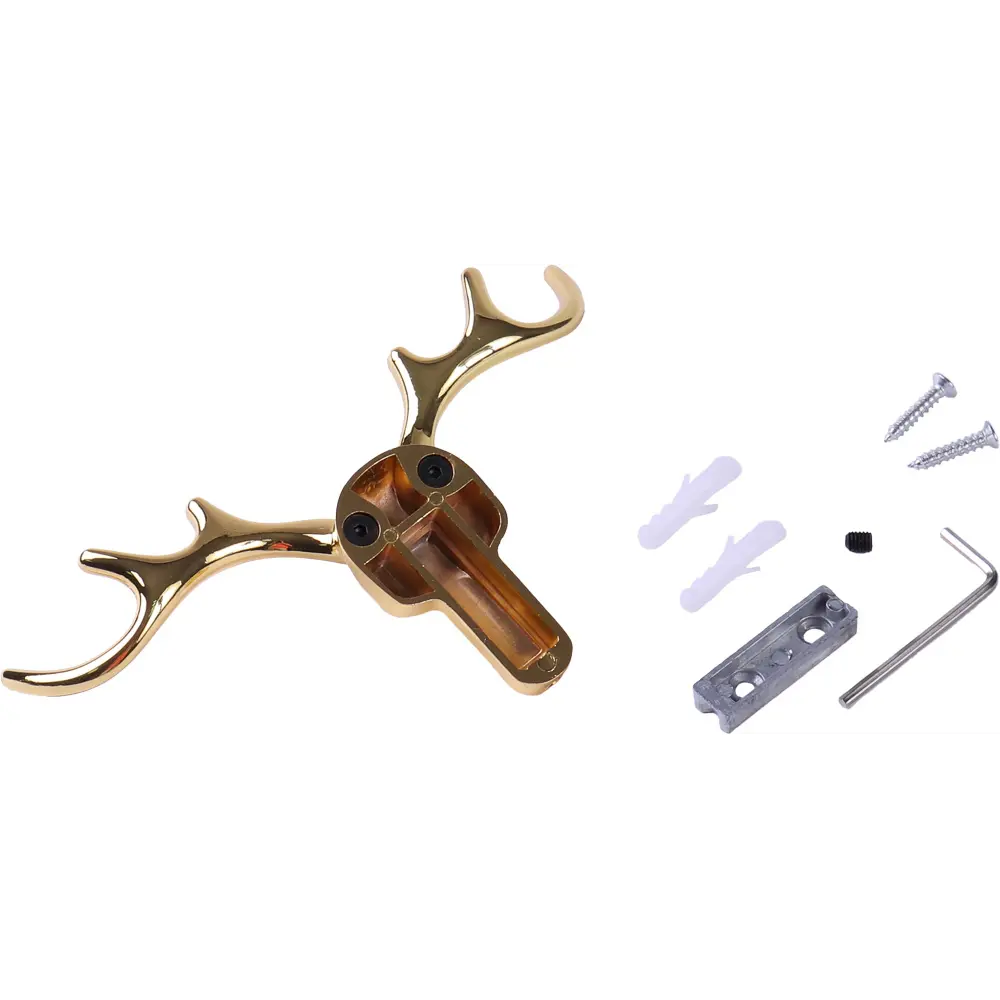 89364492 Крючок Larvij Олень, цинковый, цвет золотой STLM-1005499 - Вид №3