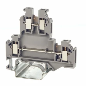 91583610 Клемма двухуровневая DKC Nuputuk 4-проводная 4 мм цвет серый 50 шт. STLM-1110203