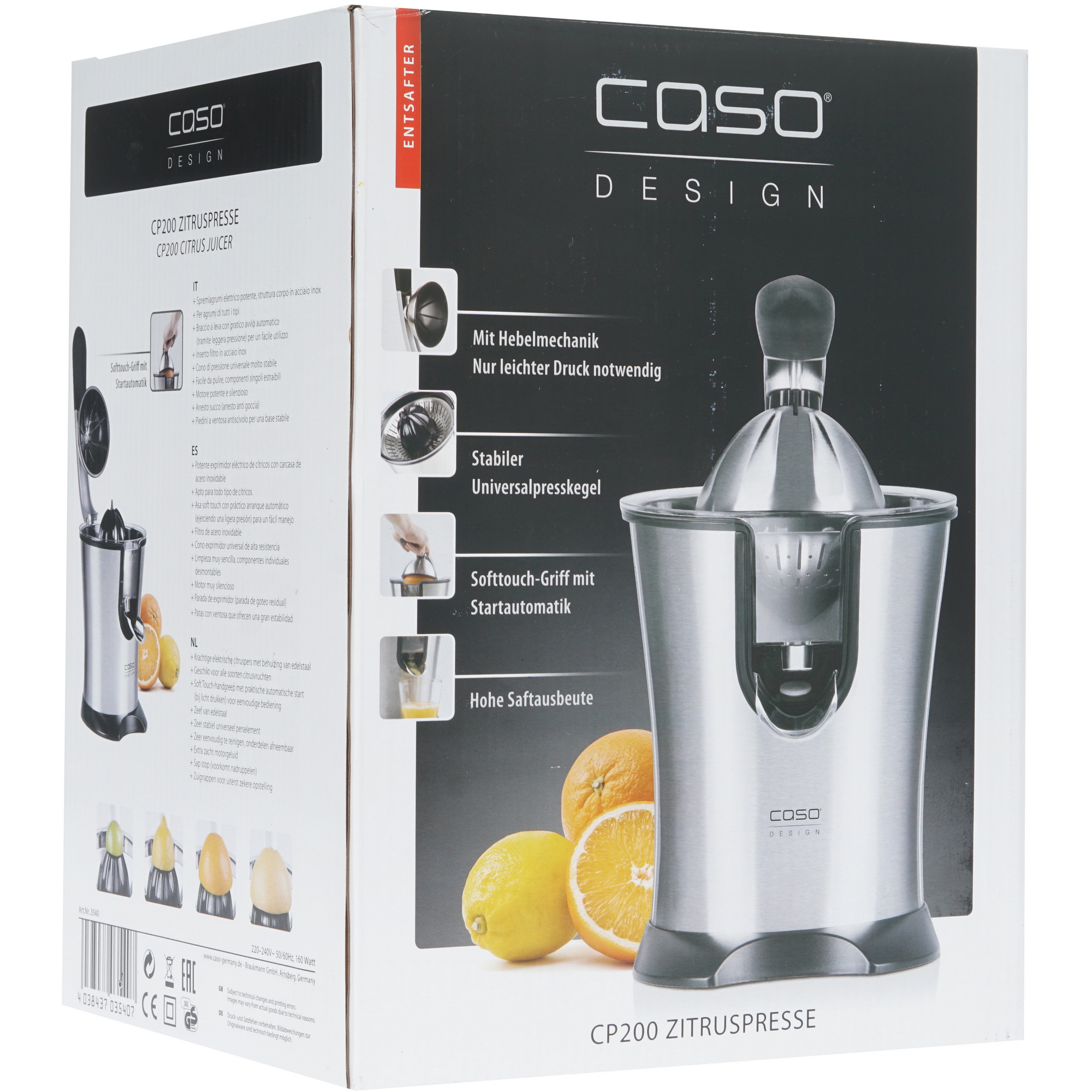 8117196 Соковыжималка электрическая CASO CP 200 серебристый STDN-0122455 - Вид №7