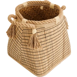 Корзина Storidea 29x22x29 см пальмовое волокно цвет бежевый
