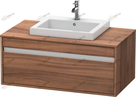 KT679507979 Ketho Тумбочка подвесная Орех натуральный, декор Duravit