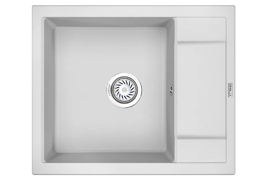 6002, АРКТИК (БЕЛЫЙ), кухонная мойка, кварц GRANULA 6002-ST142 - Вид №1