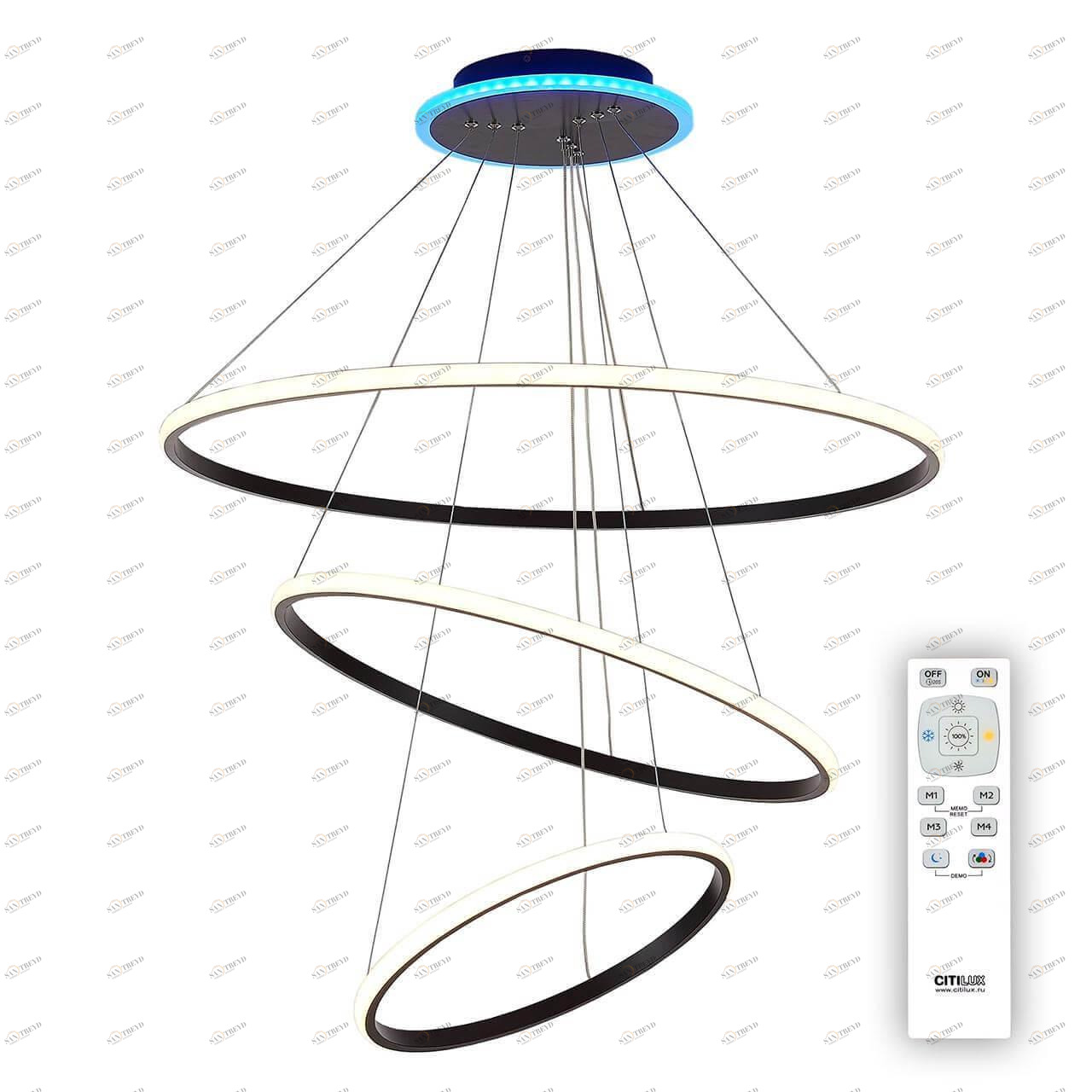 Подвесной светильник светодиодный коричневый "Неон" от Citilux CL731095RGB CITILUX ДИЗАЙНЕРСКИЕ, НЕОН 00-3890257 Белый;коричневый 