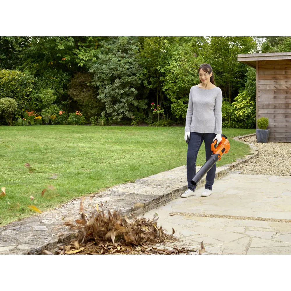 Воздуходувка аккумуляторная Black Decker 18 В АКБ и ЗУ в комплекте BLACK + DECKER STLM-2020306 - Вид №3