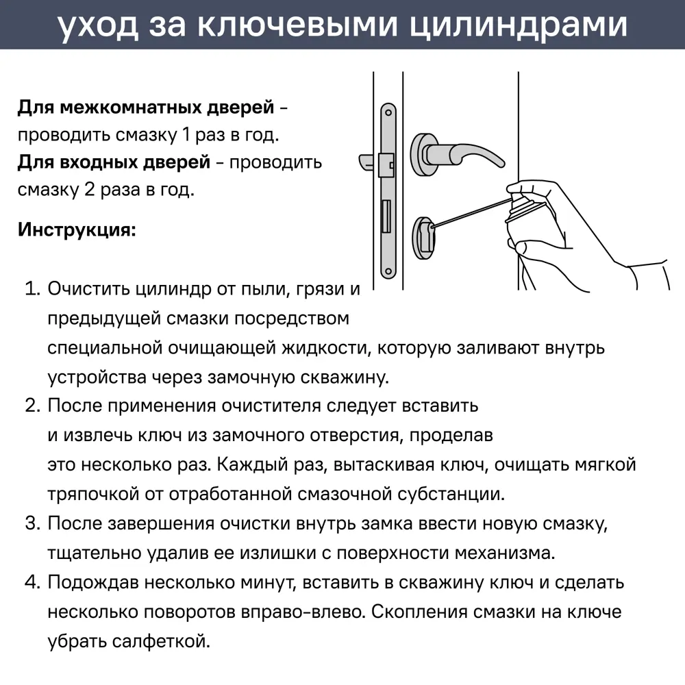Цилиндр EDS-CYL 50x50 мм ключ/вертушка цвет хром EDSON STLM-2098110 - Вид №1