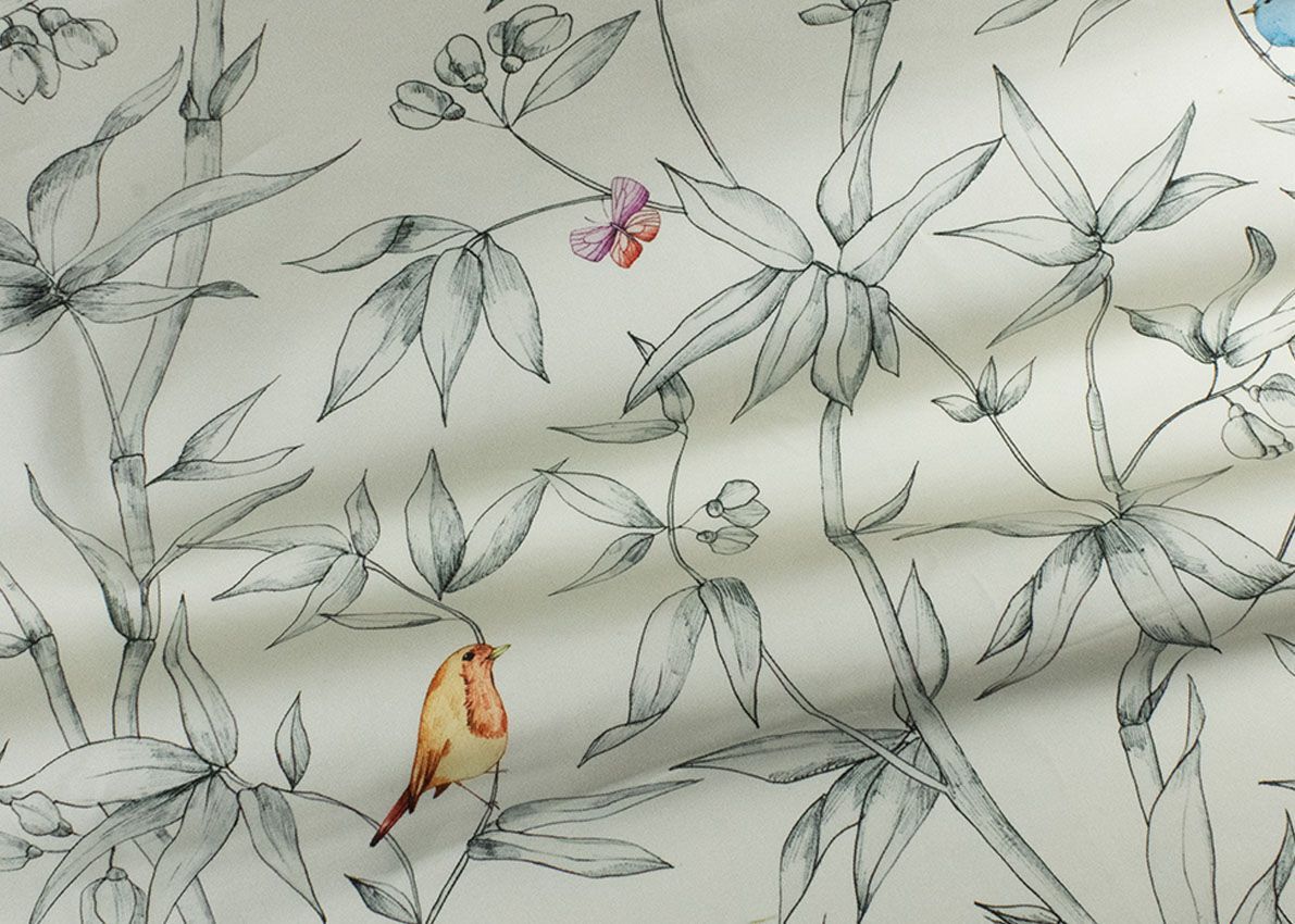 Обивочная ткань с цветочным рисунком Jannelli&Volpi СП GRANDE CORNICHE FABRICS ARCH-00100341 - Вид №3