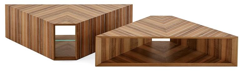 Gallotti&Radice Журнальный столик из дерева Prism sun-id-1346337 - Вид №1