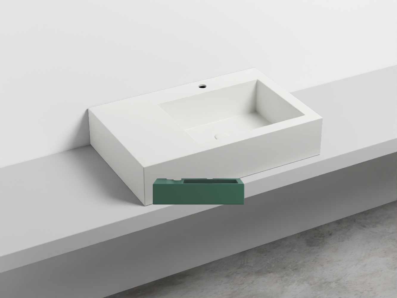 NALAMDX-MU Керамическая раковина с 1-им отверстием, чаша справа cielo I Narcisi Ceramica Cielo