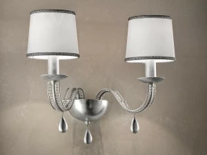 Masiero Бра с прямым светом из металла с кристаллами Noblesse