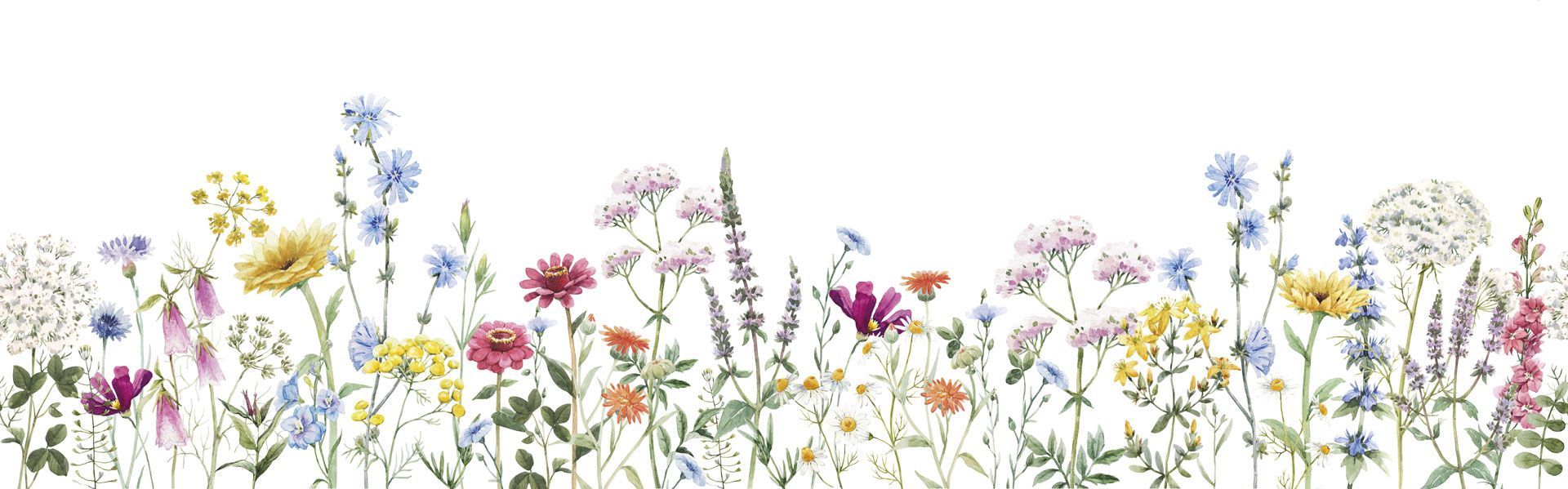 Детские панорамные обои с цветочными мотивами Rimura 2025 ARCH-00076124 - Вид №1