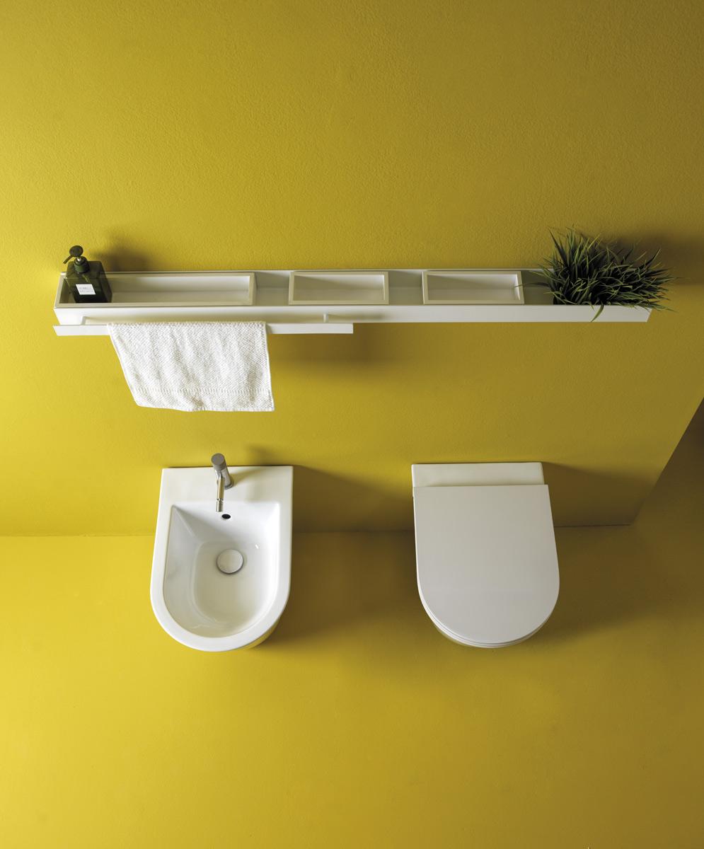 FLBI012 Напольное биде приставное GSG CERAMIC Flut - Вид №3