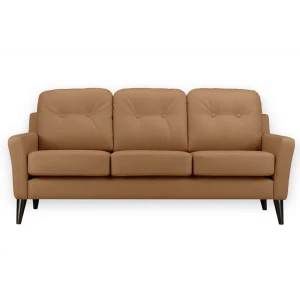 91795026 Диван Ramart design Руфус трехместный 80621065 199x90x95 см искусственная кожа цвет оранжевый / медный STLM-1484905