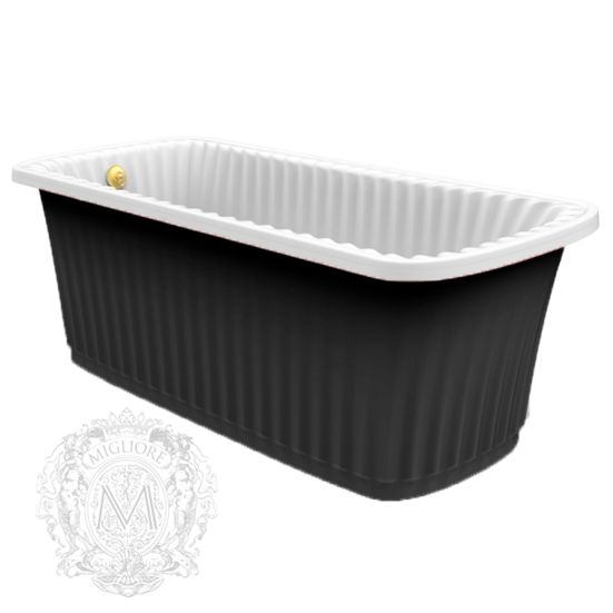 Ванна из литьевого мрамора MIGLIORE OLIVIA Panello ML.OLV-40.101, с панелью, 174 х 80 х 66 см sun-id-686116 - Вид №2