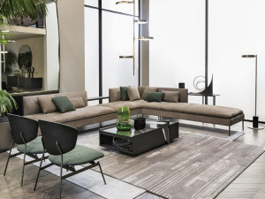 Прямоугольный журнальный столик из мрамора Sahara Noir