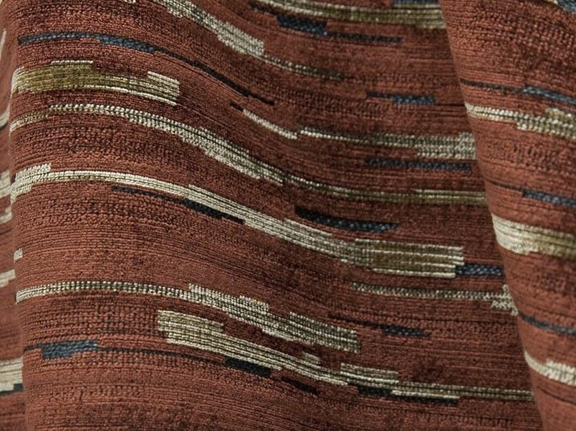 LELIEVRE Блестящая ткань в полоску Nature précieuse 0611