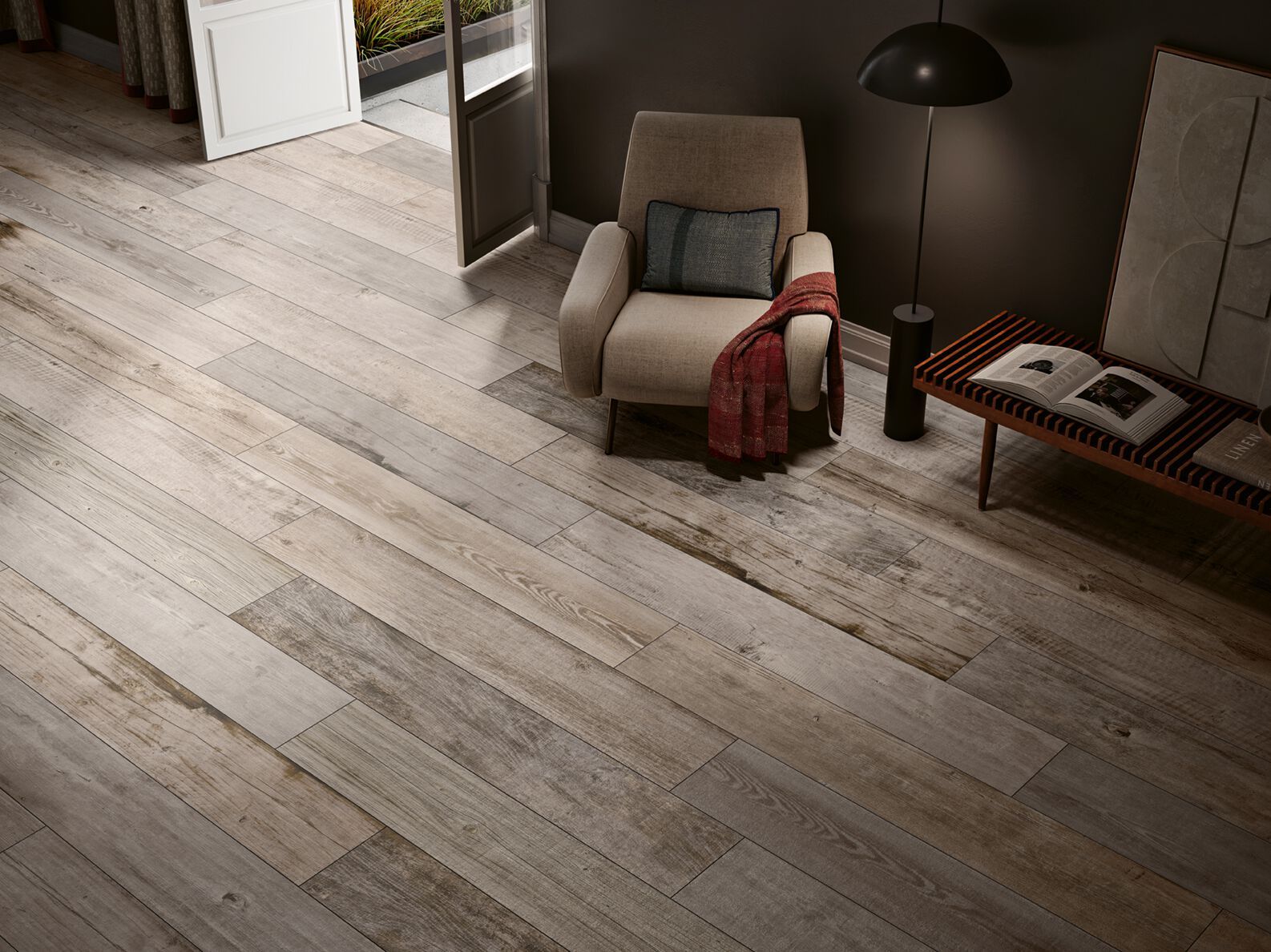 Пол из керамогранита под дерево Love Tiles шале ARCH-00144308
