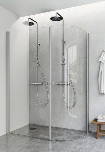 1450453 Igloo Pro J + Душевой Уголок Прямой Прозрачный Стекло 80X100 Hafa Прозрачный