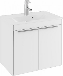47382 Комплект мебели IFO Sense, умывальник тонкий, с двумя дверцами, компактный, Ш = 900 мм, Ш1 = 915 мм, белый