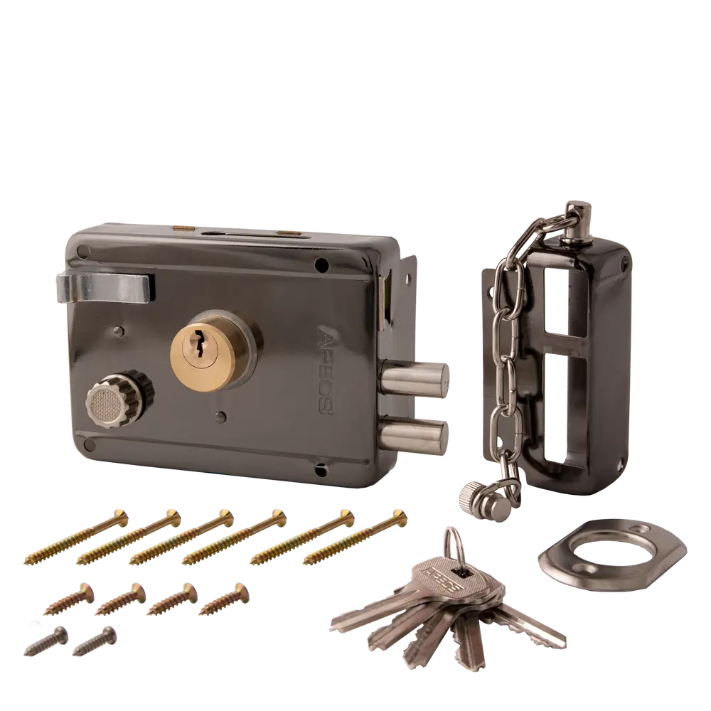 Накладной замок APECS 0097-BN с черным никелевым покрытием 85203569 STLM-0059870 - Вид №1