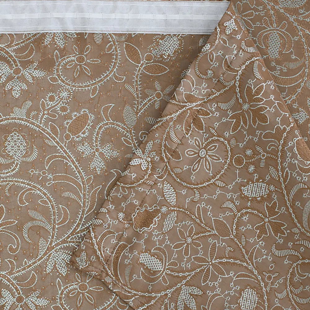 Штора на ленте 140х260 см цвет бежевый AMORE MIO STLM-2091346 - Вид №2