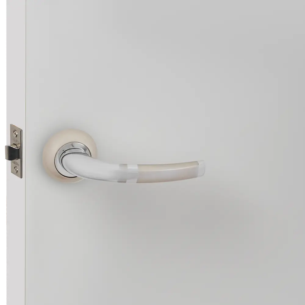 Дверные ручки Punto Arco без запирания цвет матовый никель/хром STLM-2149481 - Вид №4