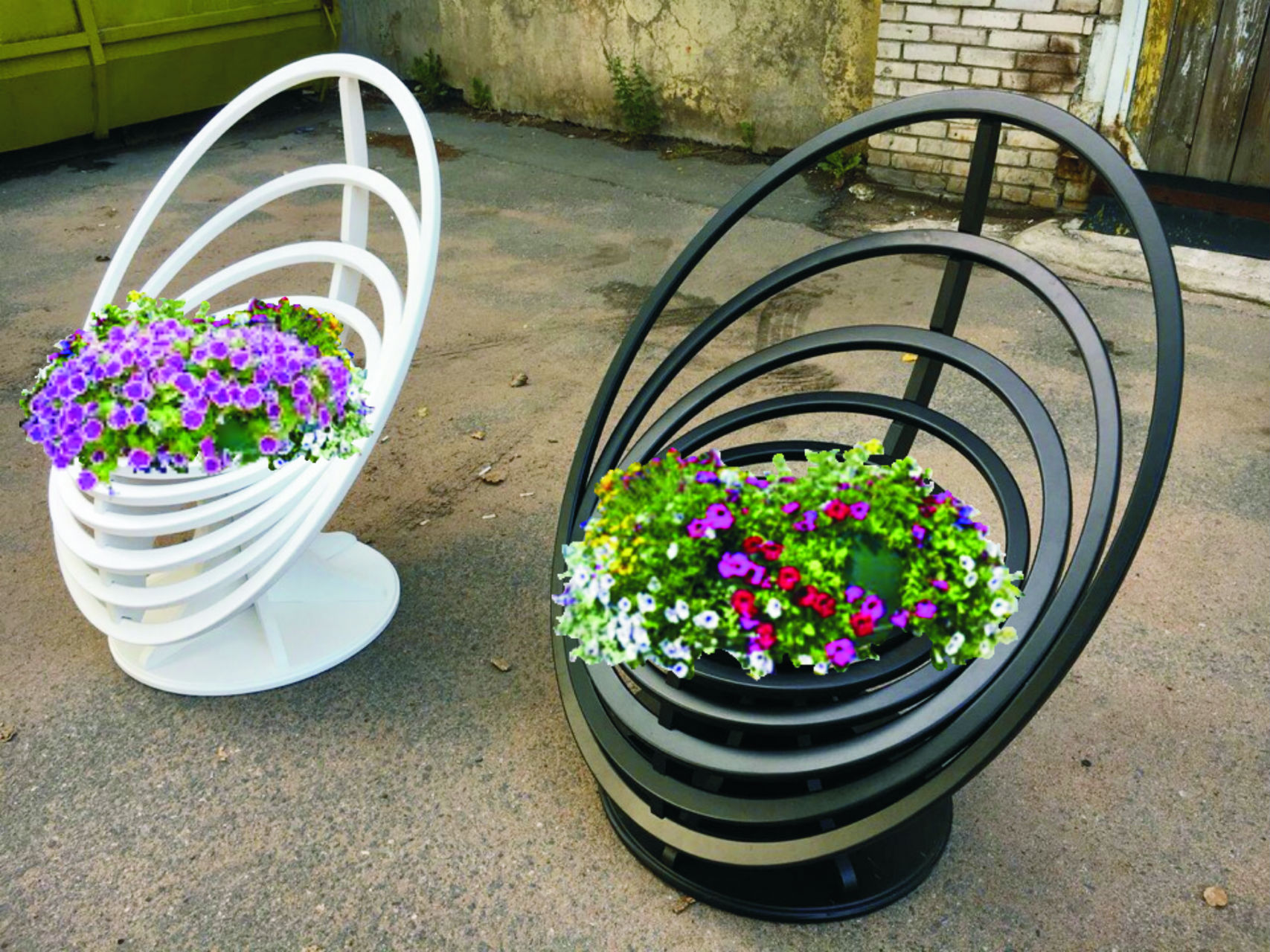 ORB1.01-VO.CG ОРБИТА 1, цветочница вертикального озеленения с термо-чашами LAB.Space 