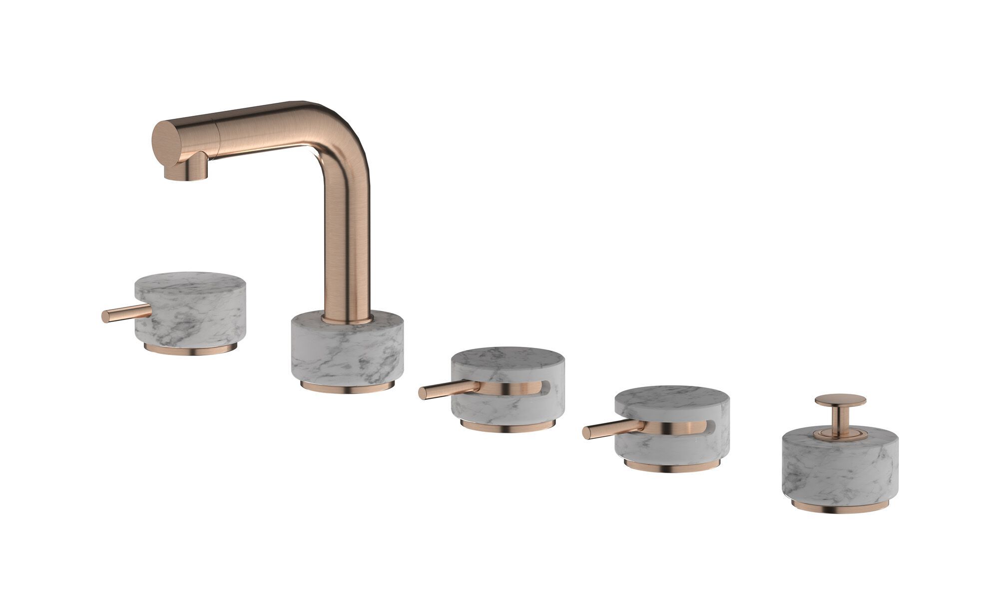 Смеситель для ванны с 5 отверстиями IB мрамор + мрамор Elle ARCH-00085878 - Вид №13