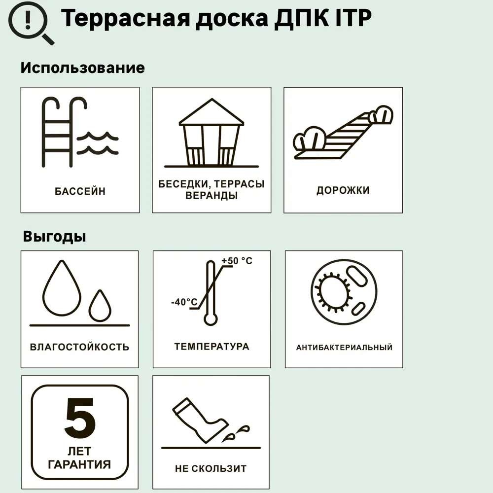 Террасная доска ДПК ITP цвет Венге 3000x162x26 мм вельвет 0.486 м² STLM-2070236 - Вид №1