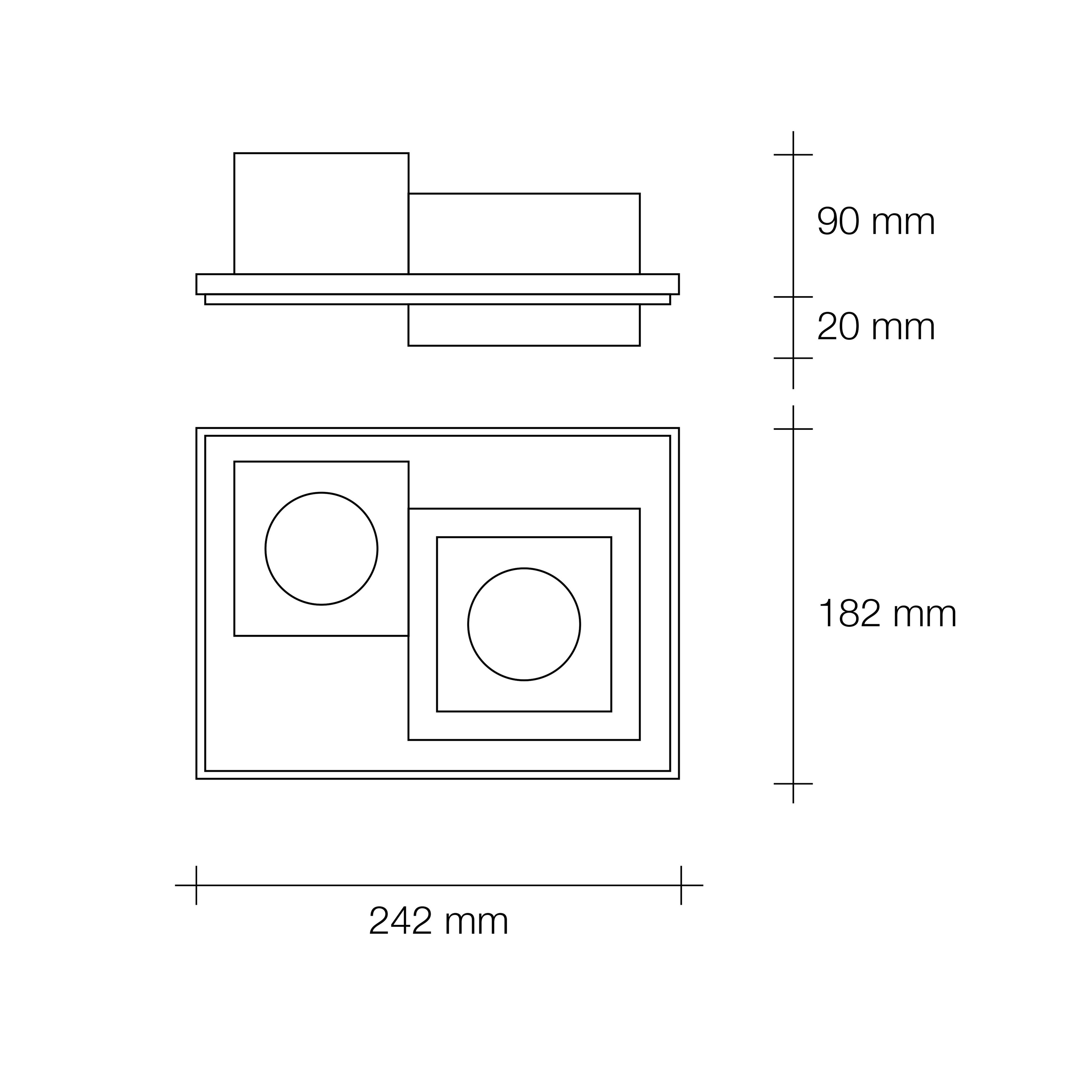 Утопленный гипсовый светодиодный потолочный светильник Tecnico Heraea ARCH-00138880 - Вид №3